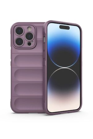 iPhone 13 Pro Kılıf Optimum Silikon - Mor-(5796)