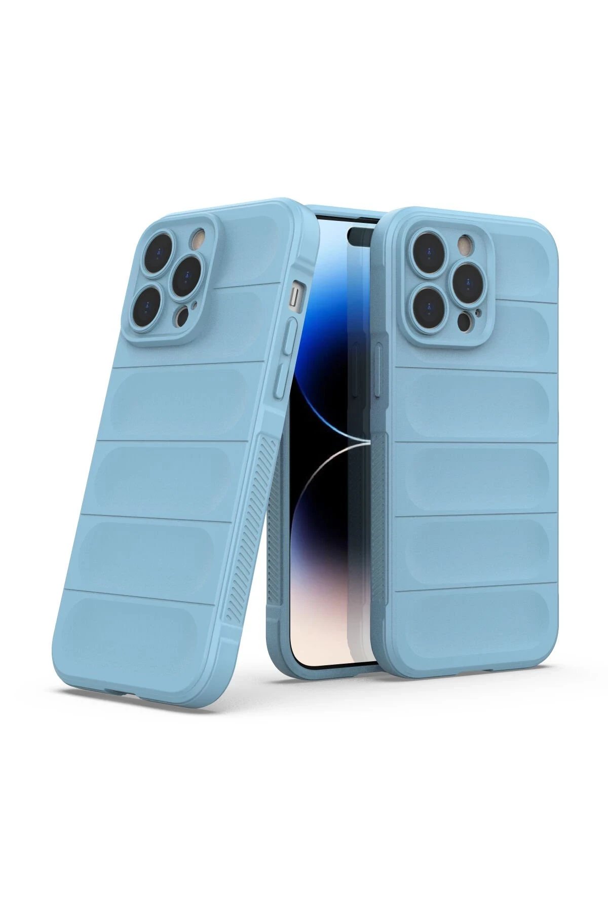 iPhone 14 Pro Kılıf Optimum Silikon - Sky Blue-(5796) - Görsel 3