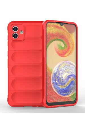 Samsung Galaxy A04 Kılıf Optimum Silikon - Kırmızı-(5796)
