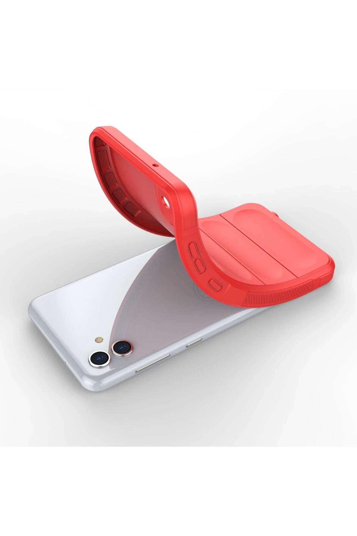 Samsung Galaxy A04 Kılıf Optimum Silikon - Kırmızı-(5796) - Görsel 4