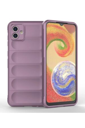 Samsung Galaxy A04 Kılıf Optimum Silikon - Mor-(5796)