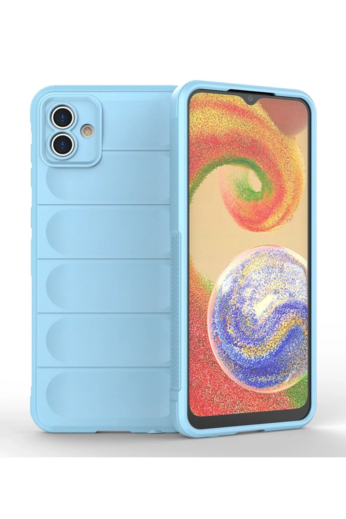 Samsung Galaxy A04 Kılıf Optimum Silikon - Sky Blue-(5796)