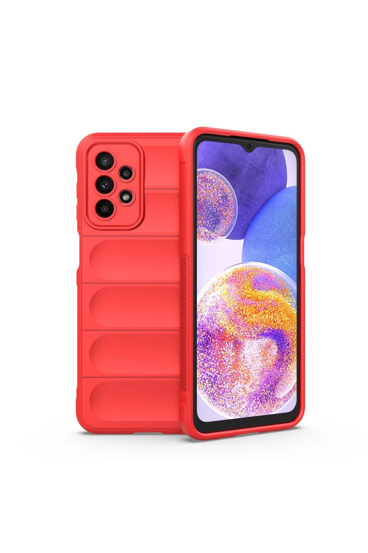 Samsung Galaxy A23 4G Kılıf Optimum Silikon - Kırmızı-(5796)