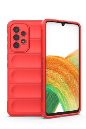 Samsung Galaxy A33 5G Kılıf Optimum Silikon - Kırmızı-(5796)