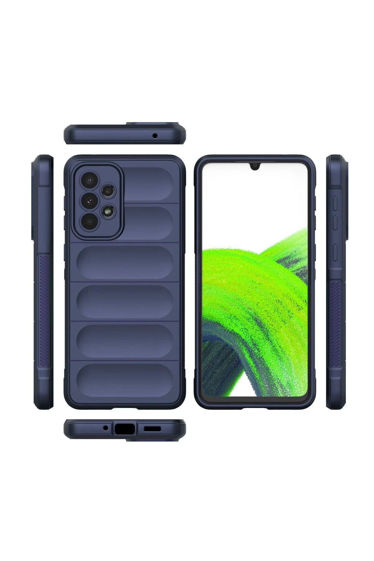 Samsung Galaxy A33 5G Kılıf Optimum Silikon - Lacivert-(5796) - Görsel 3