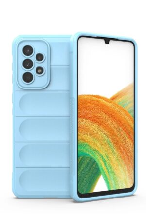 Samsung Galaxy A33 5G Kılıf Optimum Silikon - Sky Blue-(5796)