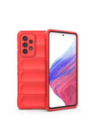 Samsung Galaxy A73 5G Kılıf Optimum Silikon - Kırmızı-(5796)