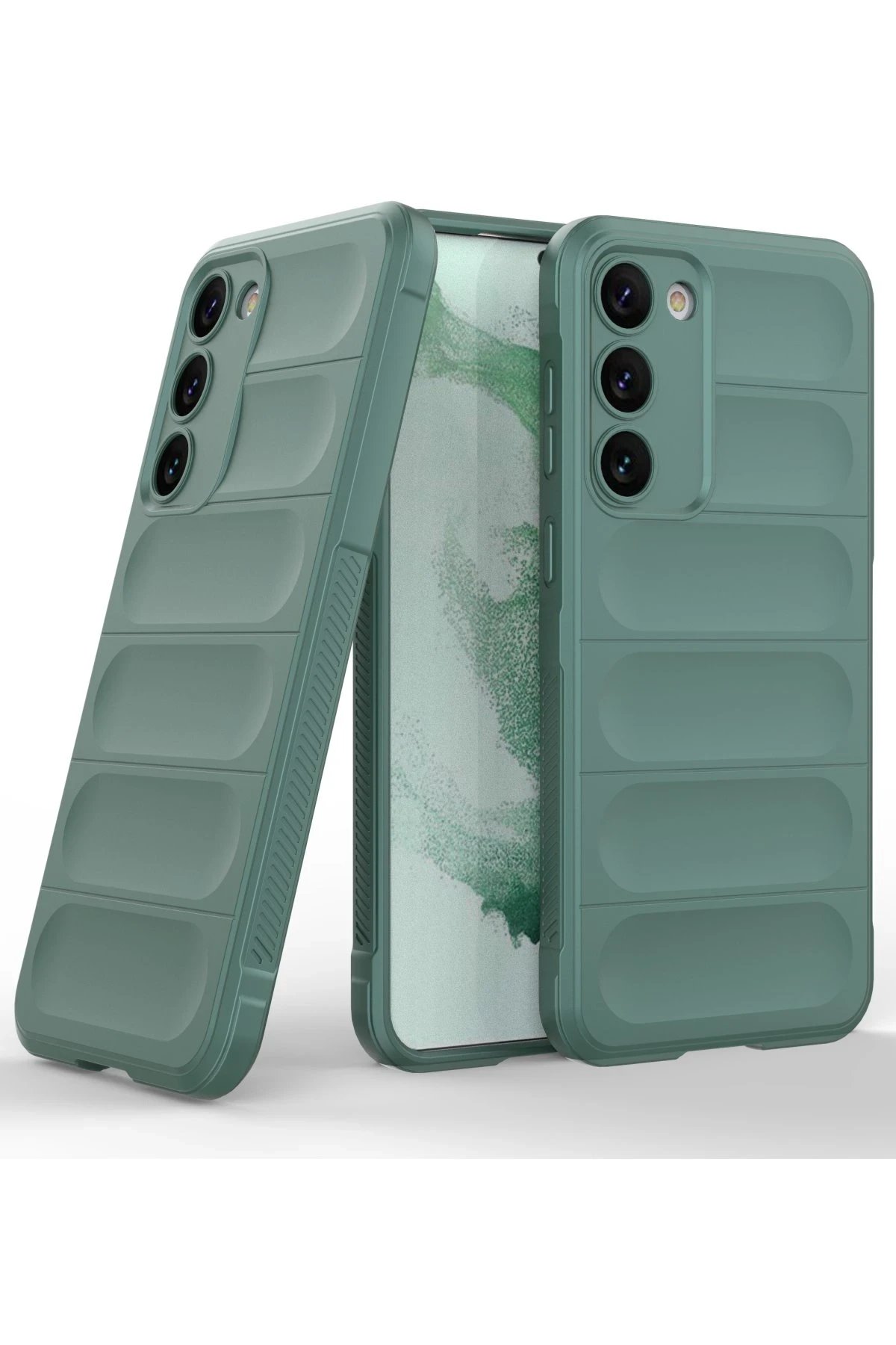 Samsung Galaxy S23 Plus Kılıf Optimum Silikon - Koyu Yeşil-(5796) - Görsel 2