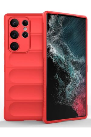 Samsung Galaxy S23 Ultra Kılıf Optimum Silikon - Kırmızı-(5796)