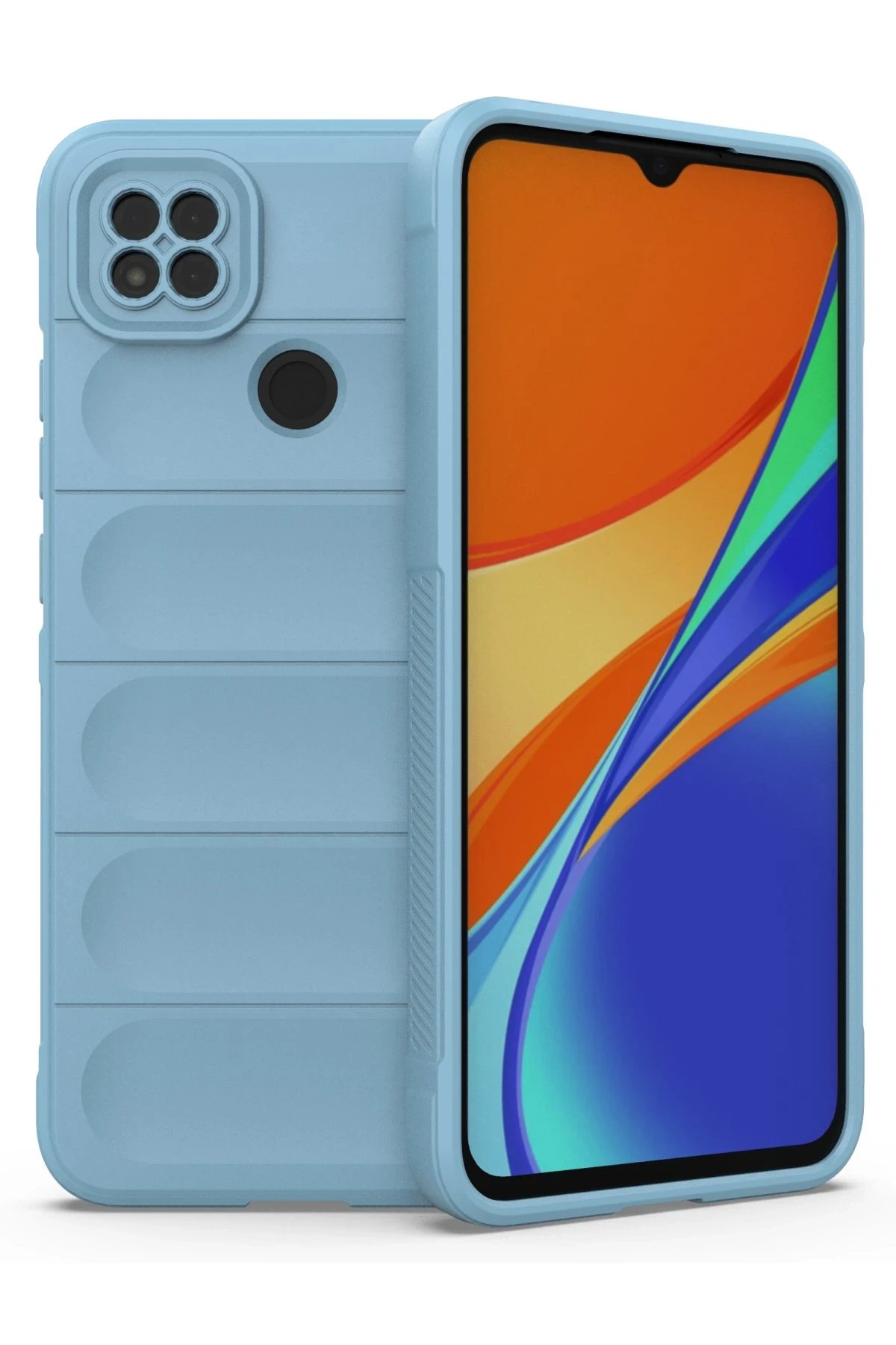 Xiaomi Redmi 9C Kılıf Optimum Silikon - Sky Blue-(5796)