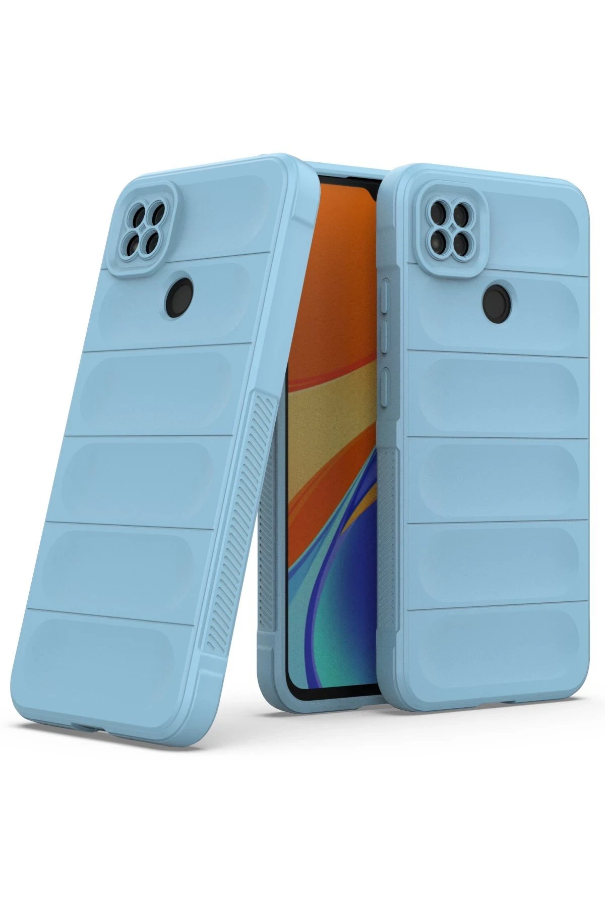 Xiaomi Redmi 9C Kılıf Optimum Silikon - Sky Blue-(5796) - Görsel 2