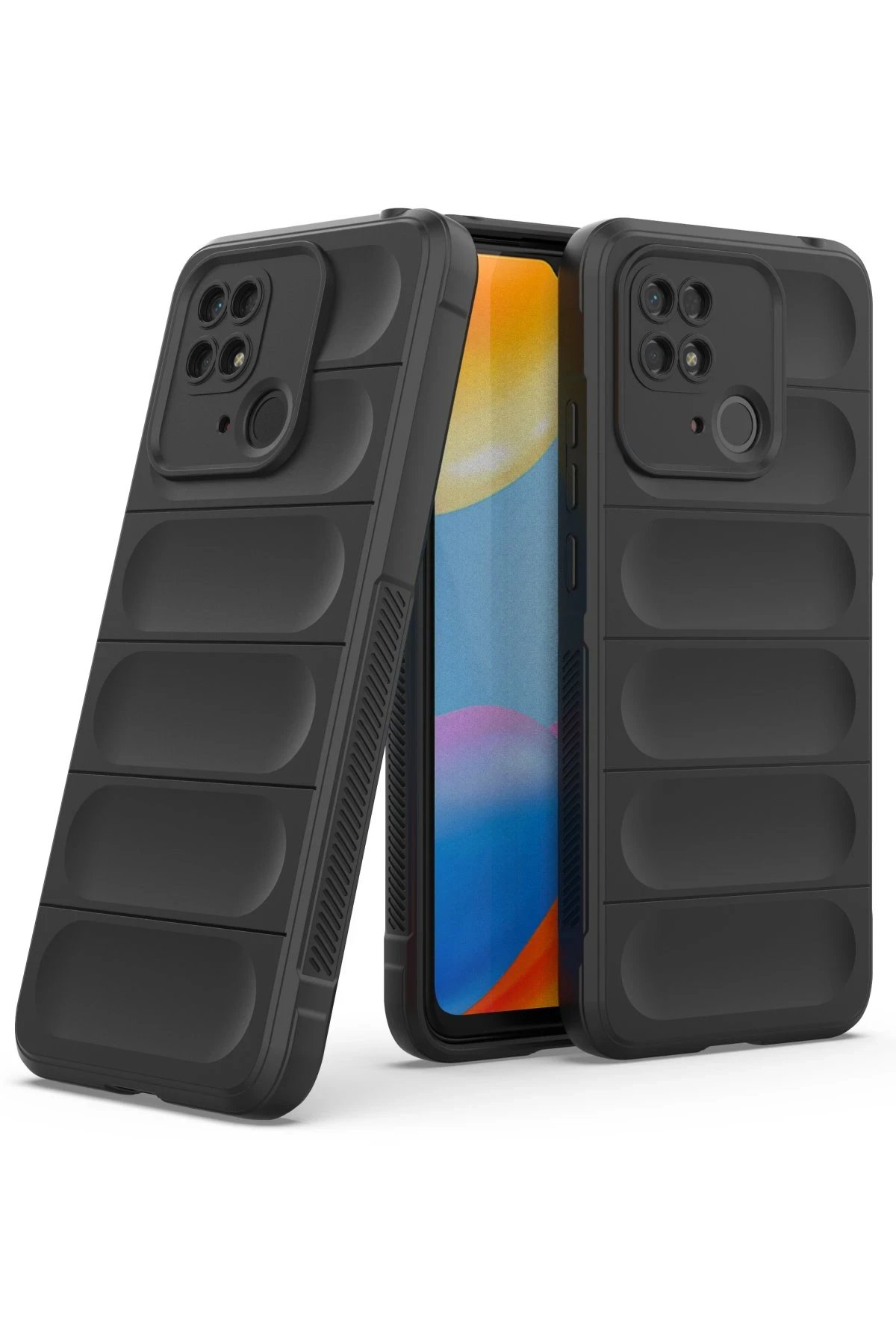 Xiaomi Redmi 10C Kılıf Optimum Silikon - Siyah-(5796) - Görsel 2