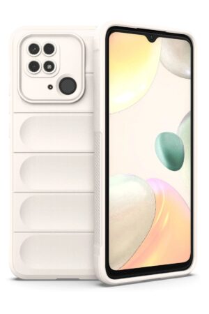 Xiaomi Redmi 10C Kılıf Optimum Silikon - Krem-(5796)