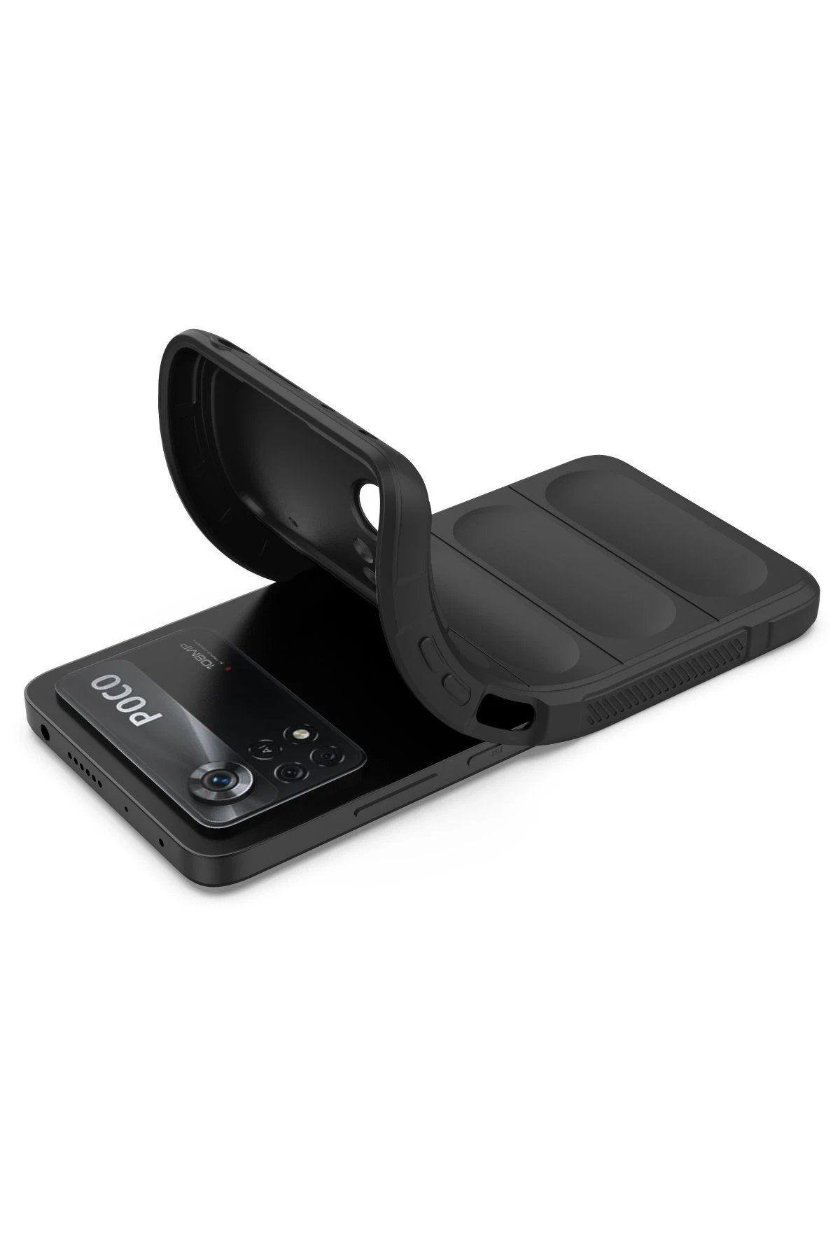 Xiaomi Poco X4 Pro 5G Kılıf Optimum Silikon - Siyah-(5796) - Görsel 4