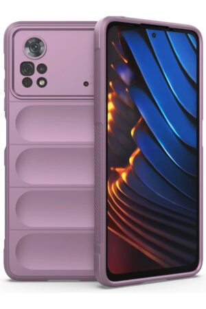Xiaomi Poco X4 Pro 5G Kılıf Optimum Silikon - Mor-(5796)
