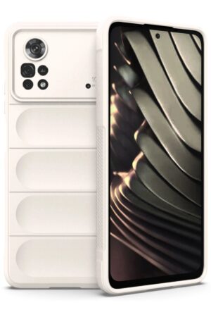 Xiaomi Poco X4 Pro 5G Kılıf Optimum Silikon - Krem-(5796)