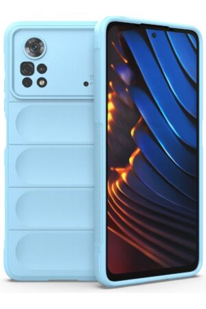 Xiaomi Poco X4 Pro 5G Kılıf Optimum Silikon - Sky Blue-(5796)