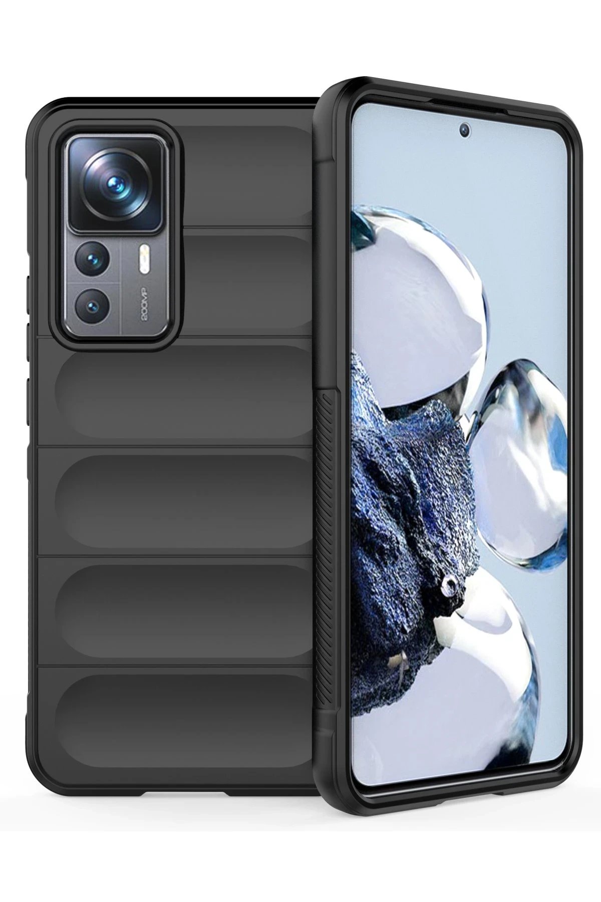 Xiaomi Mi 12T Pro Kılıf Optimum Silikon - Siyah-(5796)