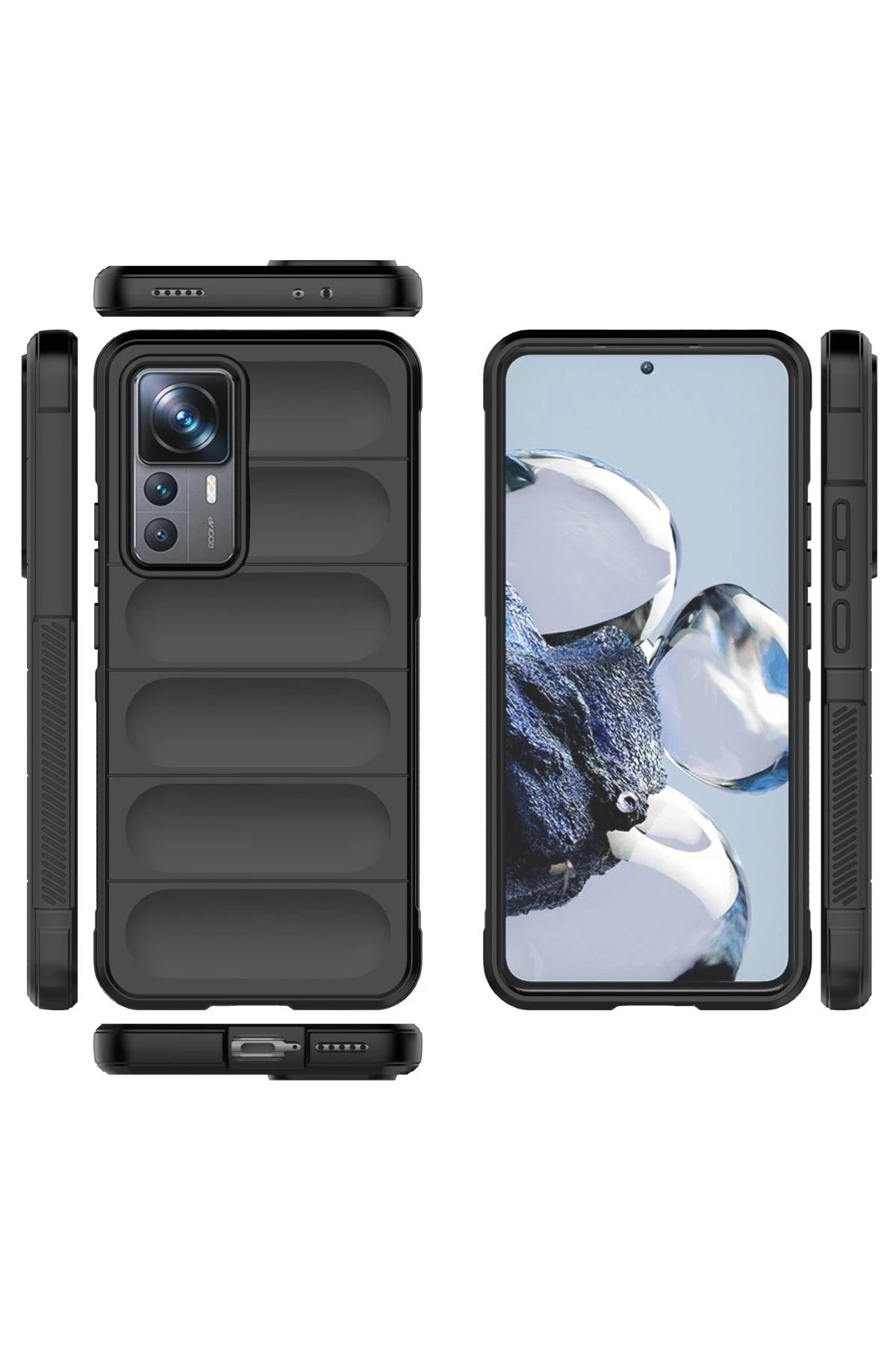 Xiaomi Mi 12T Pro Kılıf Optimum Silikon - Siyah-(5796) - Görsel 3