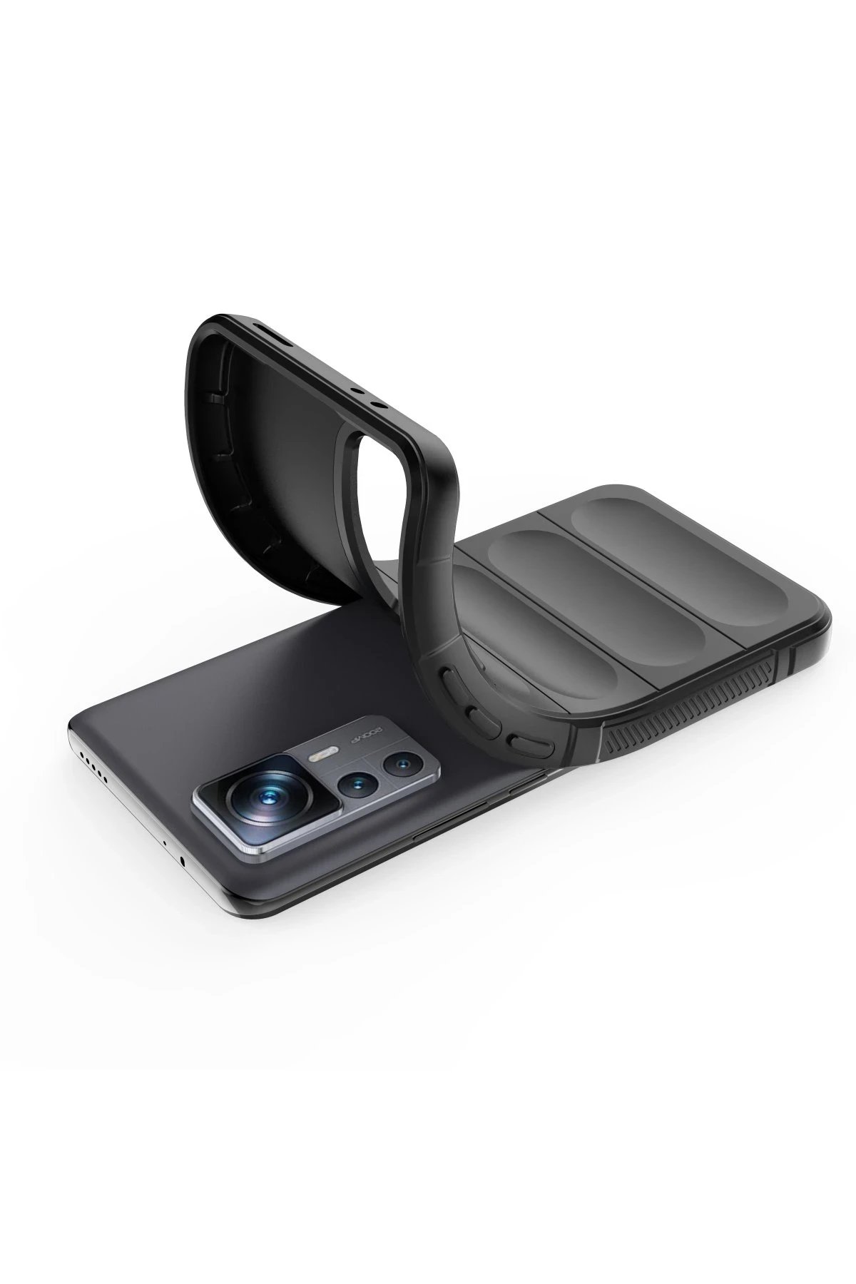 Xiaomi Mi 12T Pro Kılıf Optimum Silikon - Siyah-(5796) - Görsel 4