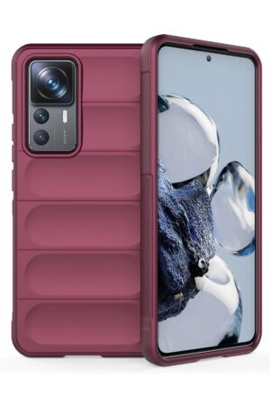 Xiaomi Mi 12T Pro Kılıf Optimum Silikon - Bordo-(5796)