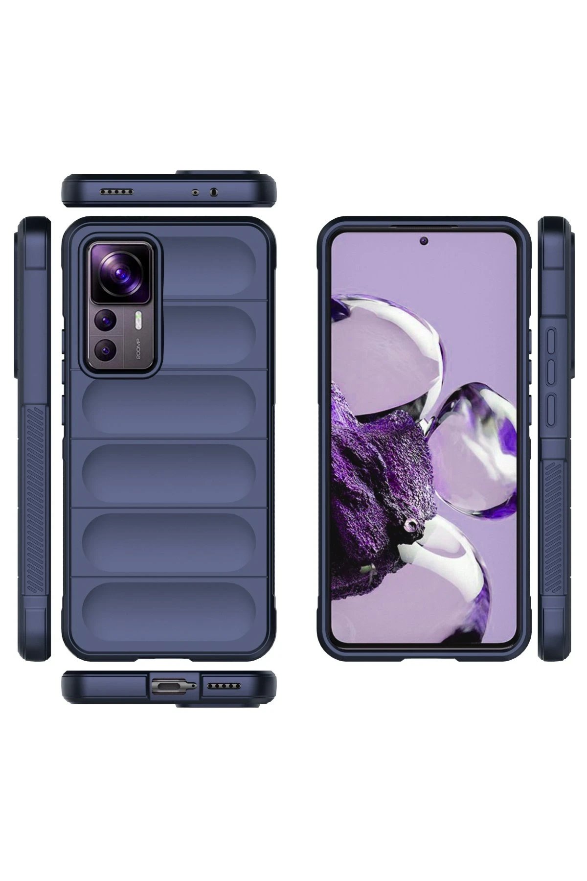 Xiaomi Mi 12T Pro Kılıf Optimum Silikon - Lacivert-(5796) - Görsel 3