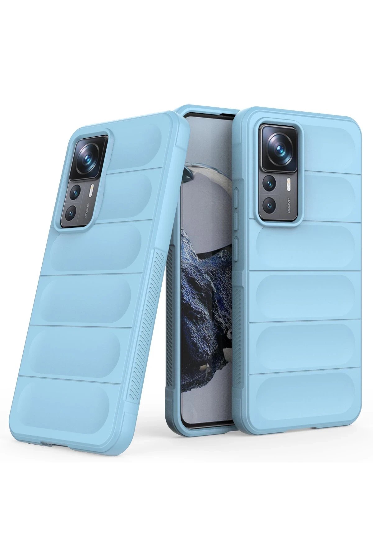 Xiaomi Mi 12T Pro Kılıf Optimum Silikon - Sky Blue-(5796) - Görsel 2