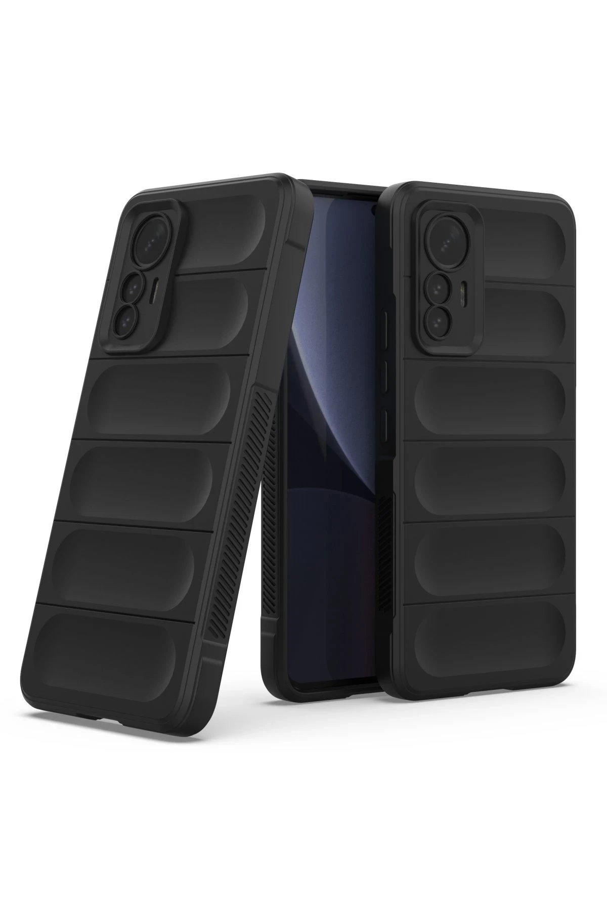 Xiaomi Mi 12 Lite Kılıf Optimum Silikon - Siyah-(5796) - Görsel 2