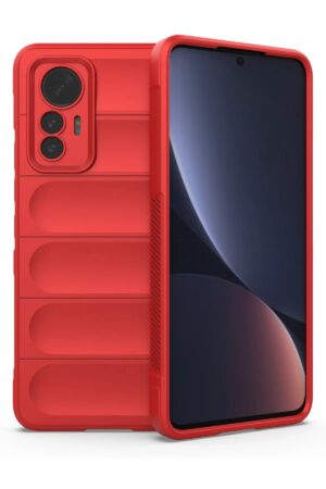 Xiaomi Mi 12 Lite Kılıf Optimum Silikon - Kırmızı-(5796)