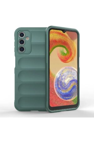 Samsung Galaxy A14 4G Kılıf Optimum Silikon - Koyu Yeşil-(5796)