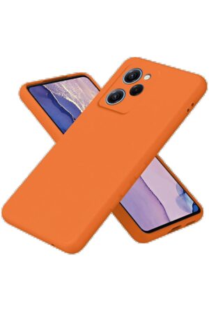 Xiaomi Poco X5 Pro 5G Nano içi Kadife Silikon - Turuncu-(5796)