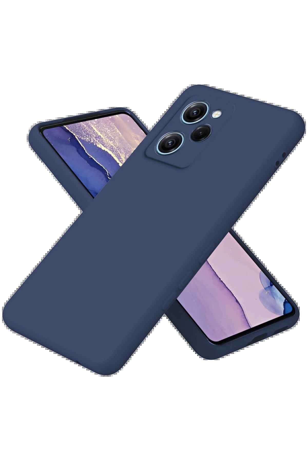 Xiaomi Poco X5 Pro 5G Nano içi Kadife Silikon - Lacivert-(5796)