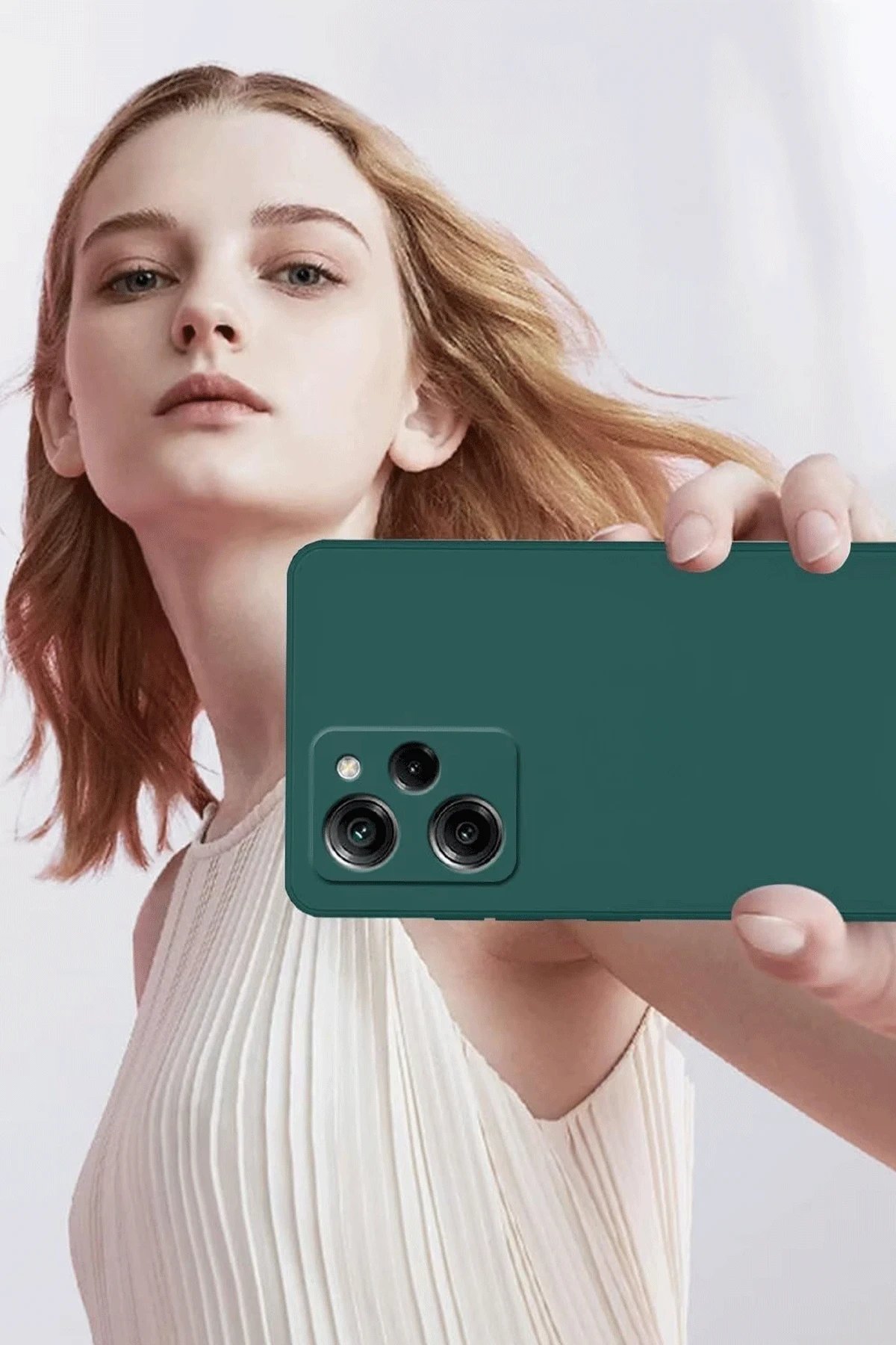 Xiaomi Poco X5 Pro 5G Nano içi Kadife Silikon - Lacivert-(5796) - Görsel 2