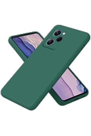 Xiaomi Poco X5 Pro 5G Nano içi Kadife Silikon - Koyu Yeşil-(5796)