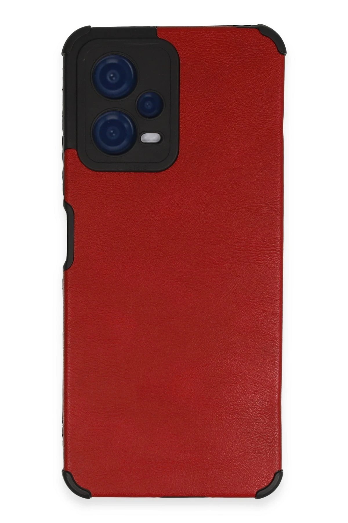 Xiaomi Redmi Note 12 5G Kılıf Loop Deri Silikon - Kırmızı-(5796)