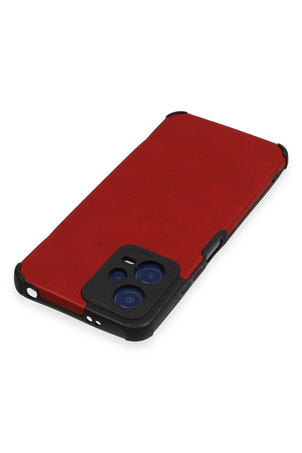 Xiaomi Redmi Note 12 5G Kılıf Loop Deri Silikon - Kırmızı-(5796) - Görsel 3