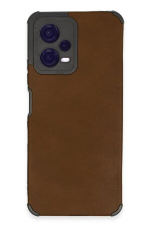 Xiaomi Redmi Note 12 5G Kılıf Loop Deri Silikon - Kahverengi-(5796)