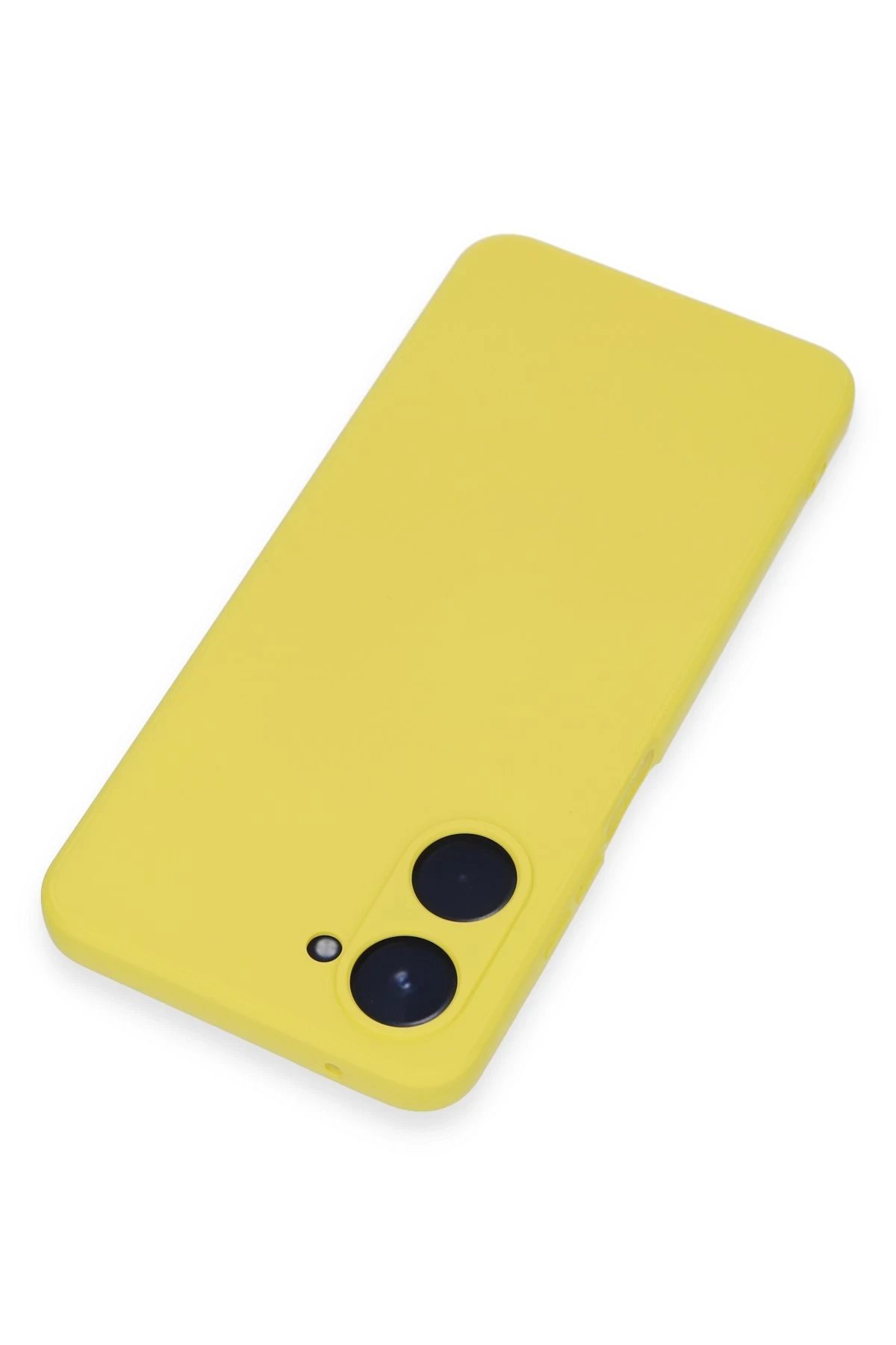 Realme 10 4G Kılıf Nano içi Kadife Silikon - Sarı-(5796) - Görsel 3