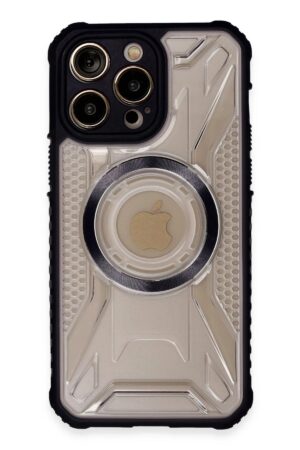 iPhone 14 Pro Max Kılıf Prag Magneticsafe Kapak - Siyah-(5796)