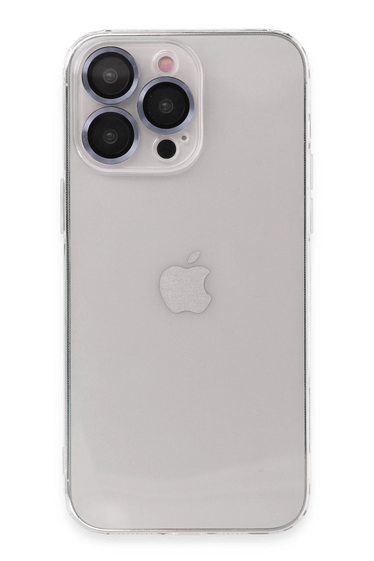 iPhone 13 Pro Kılıf Luko Lens Silikon - Sierra Blue-(5796)