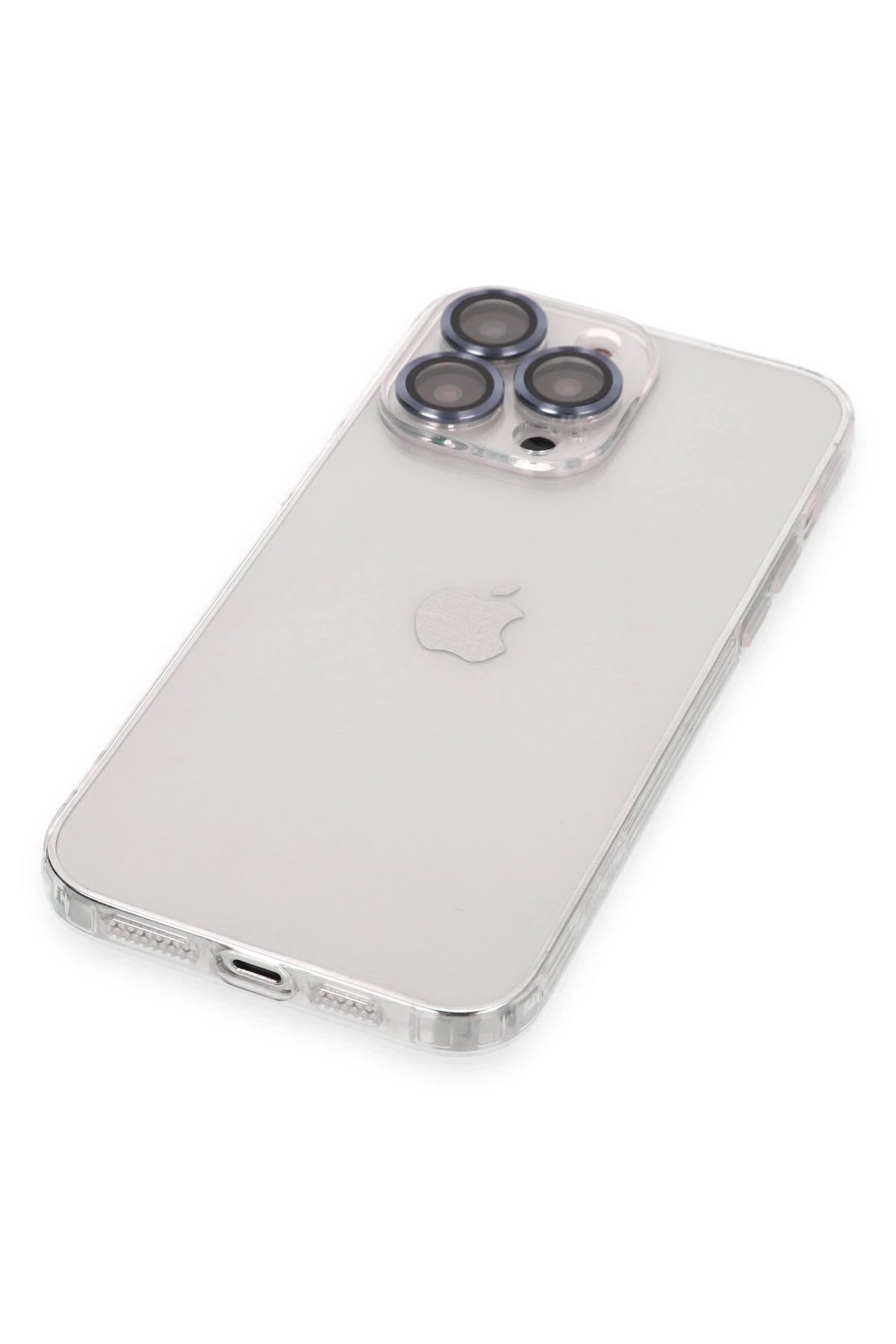 iPhone 13 Pro Max Kılıf Luko Lens Silikon - Sierra Blue-(5796) - Görsel 4