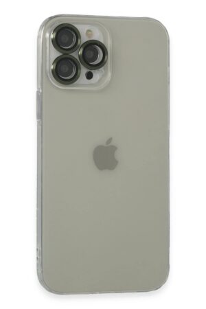 iPhone 13 Pro Max Kılıf Luko Lens Silikon - Yeşil-(5796)
