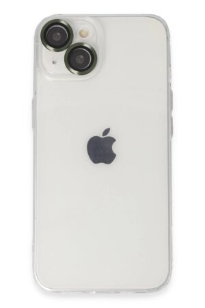iPhone 14 Kılıf Luko Lens Silikon - Yeşil-(5796)