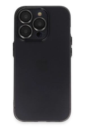 iPhone 14 Pro Kılıf Luko Lens Silikon - Siyah-(5796)