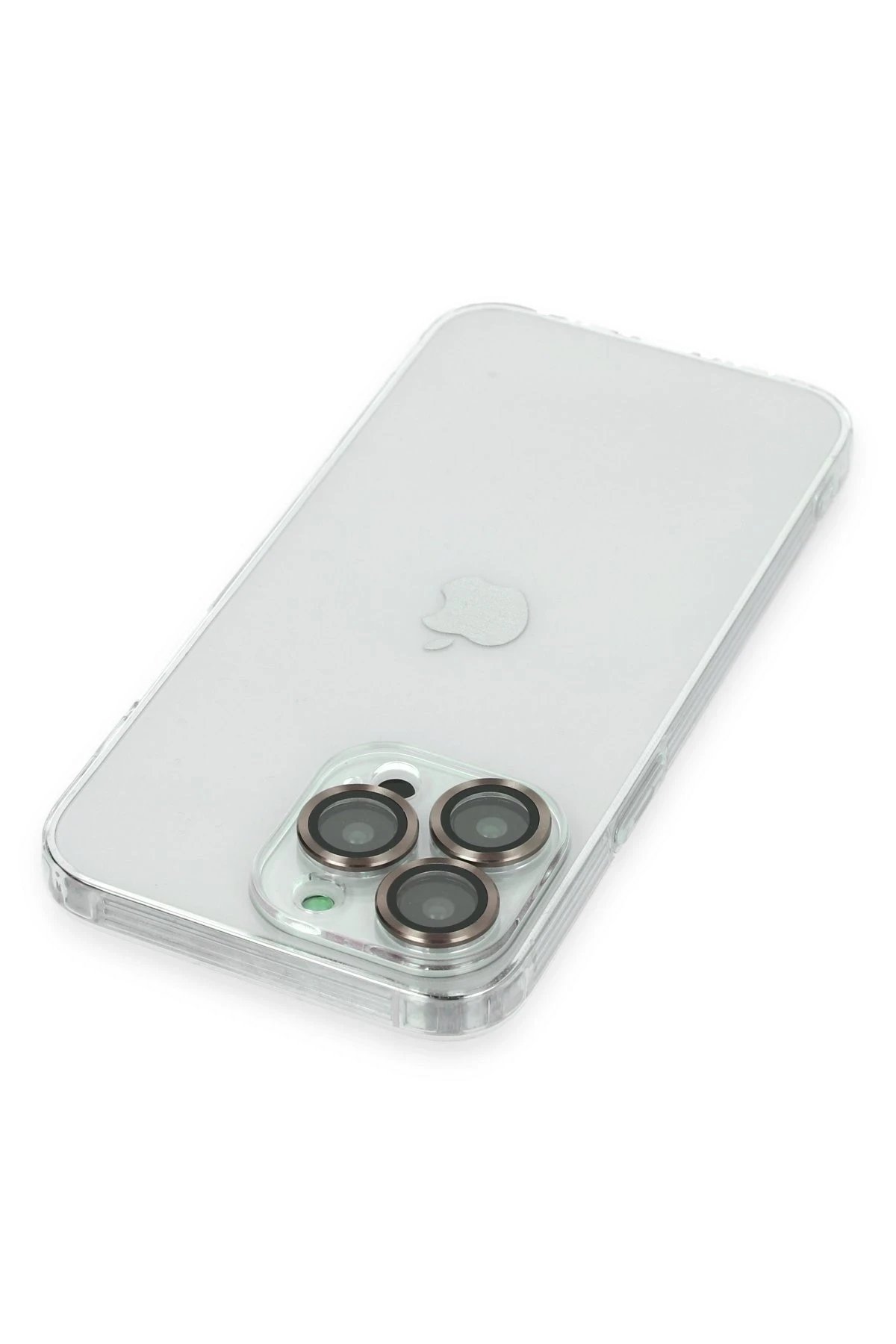 iPhone 14 Pro Max Kılıf Luko Lens Silikon - Gold-(5796) - Görsel 3