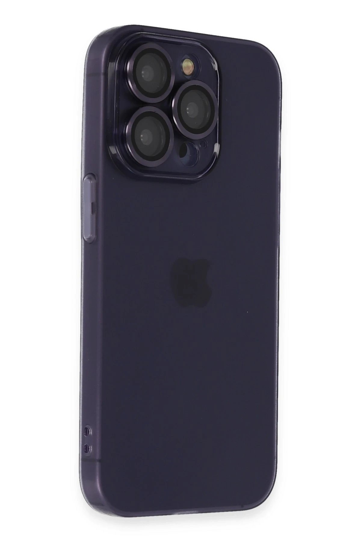 iPhone 14 Pro Max Kılıf Luko Lens Silikon - Derin Mor-(5796) - Görsel 2
