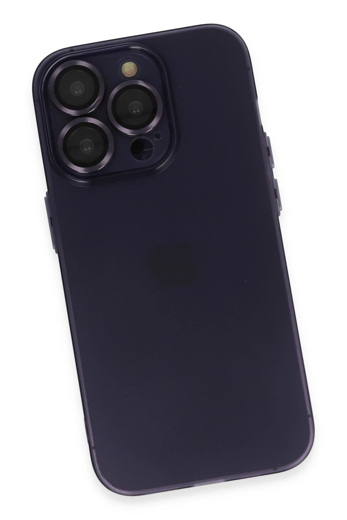 iPhone 14 Pro Max Kılıf Luko Lens Silikon - Derin Mor-(5796) - Görsel 4