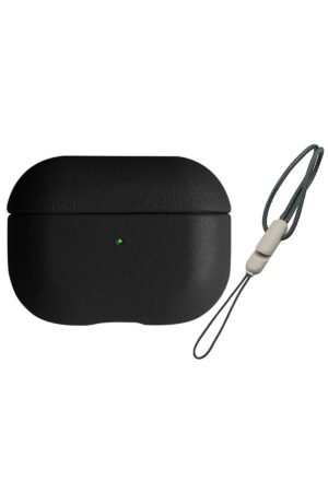 Airpods 3 (3.nesil) 405 Deri Kılıf - Siyah-(5796)