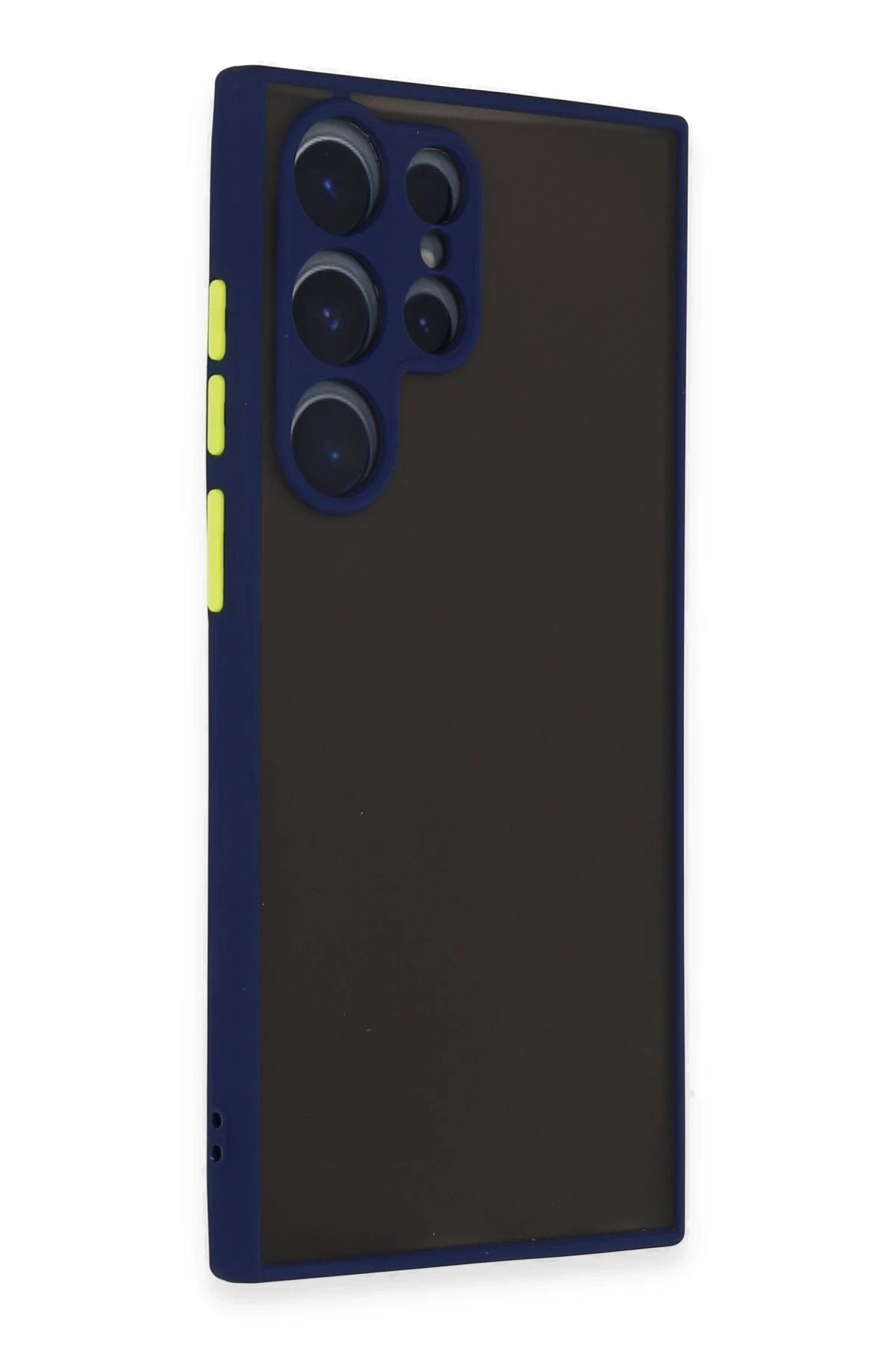 Samsung Galaxy S22 Ultra Kılıf Montreal Silikon Kapak - Lacivert-(5796) - Görsel 2