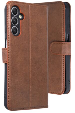 Samsung Galaxy A24 4G Kılıf Trend S Plus Kapaklı Kılıf - Taba-(5796)